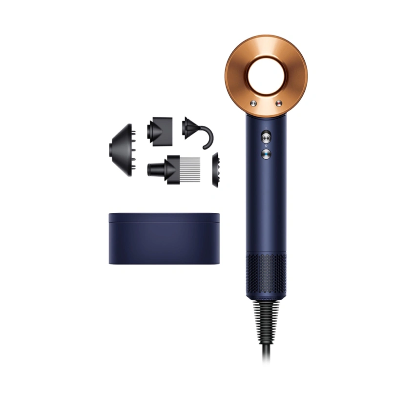 Фен Dyson HD07 Supersonic с чехлом синий/медь - 0