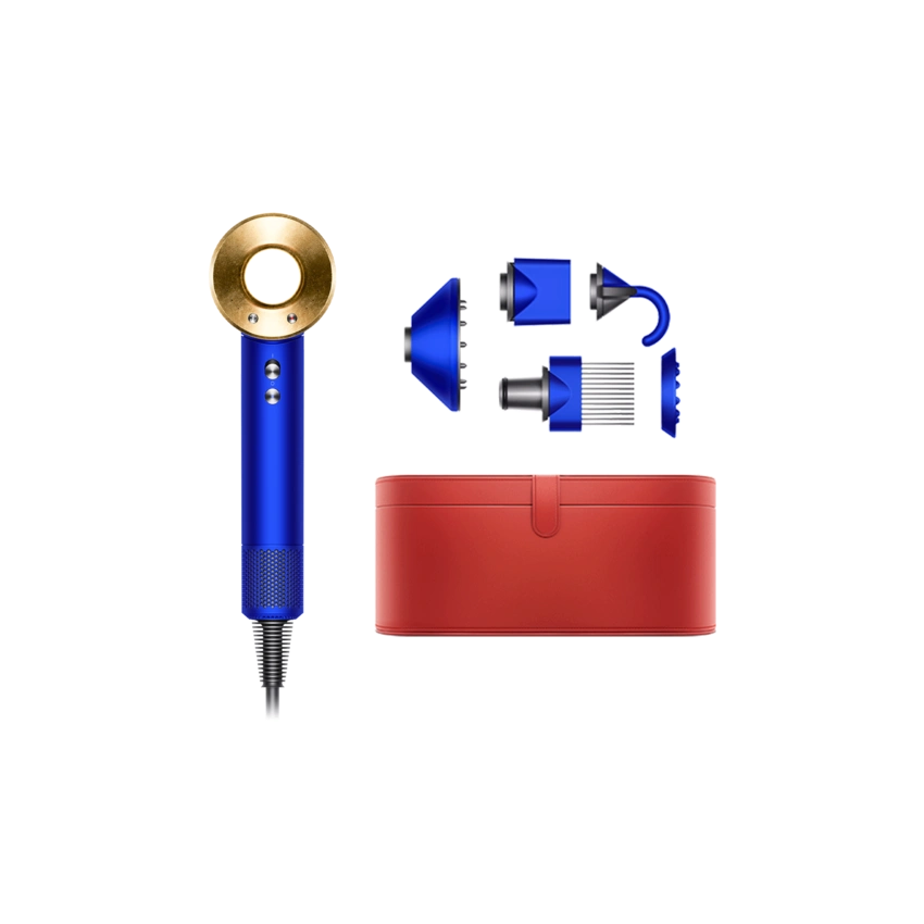 Dyson Supersonic™ HD07 шаш кептіргіші, көк/алтын - 0