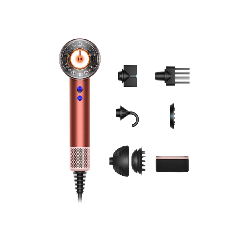 Dyson Supersonic Nural™ HD16 шаш кептіргіші, құлпынай-қола/нәзік-қызғылт - 0