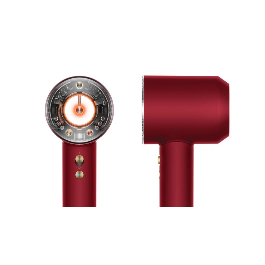 Фен Dyson HD16 Supersonic Nural Straight+Wavy бархатно‑красный/золото - 1