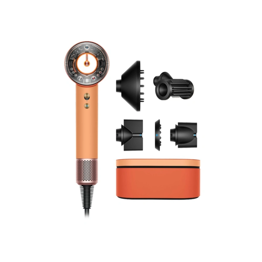 Фен Dyson HD16 Supersonic Nural Straight+Wavy керамический абрикос/топаз - 0