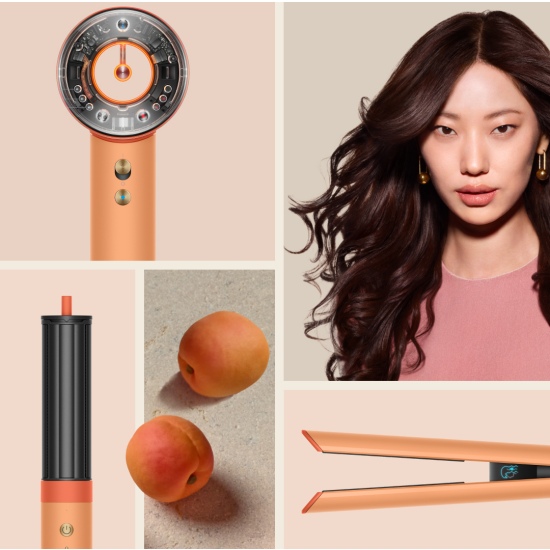 Фен Dyson HD16 Supersonic Nural Straight+Wavy керамический абрикос/топаз - 2