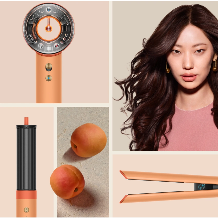 Фен Dyson HD16 Supersonic Nural Straight+Wavy керамический абрикос/топаз - 2