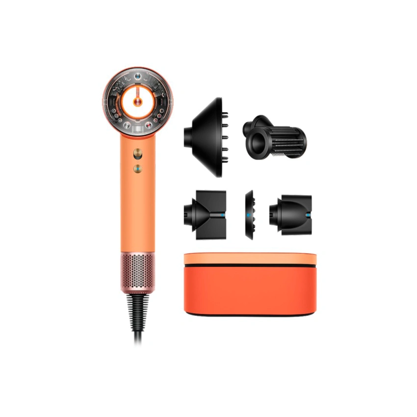 Фен Dyson HD16 Supersonic Nural Straight+Wavy керамический абрикос/топаз - 0