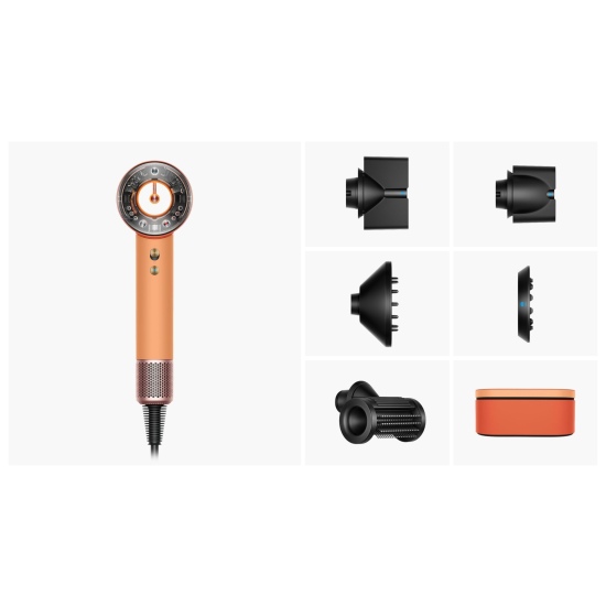 Фен Dyson HD16 Supersonic Nural Straight+Wavy керамический абрикос/топаз - 1