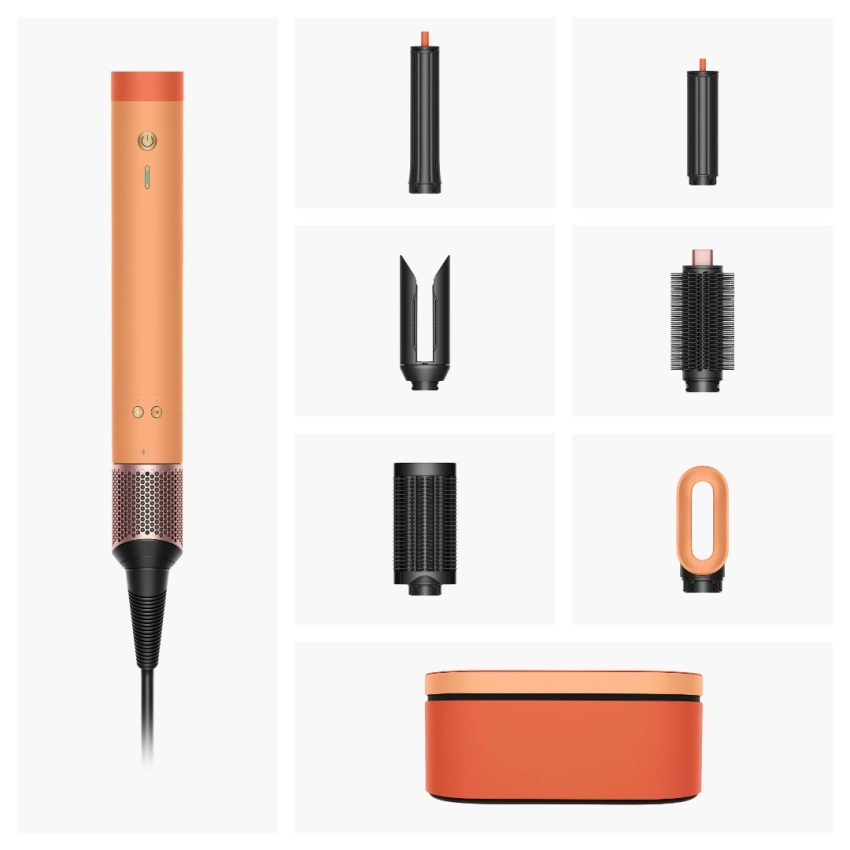 Dyson Airwrap Co-anda2x™ стайлері — Straight+Wavy Ceramic apricot/Topaz - video