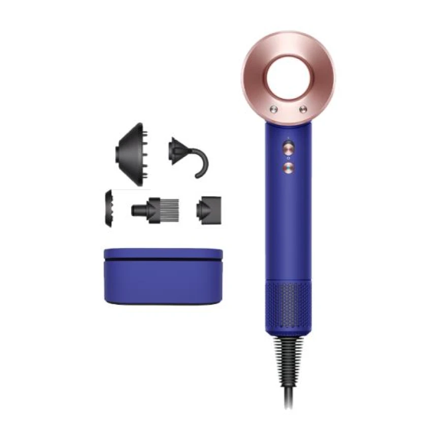 Фен Dyson HD07 Supersonic синий/розовое золото - 6