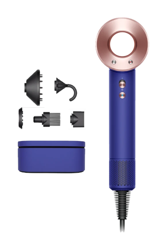 Фен Dyson HD07 Supersonic синий/розовое золото - 0