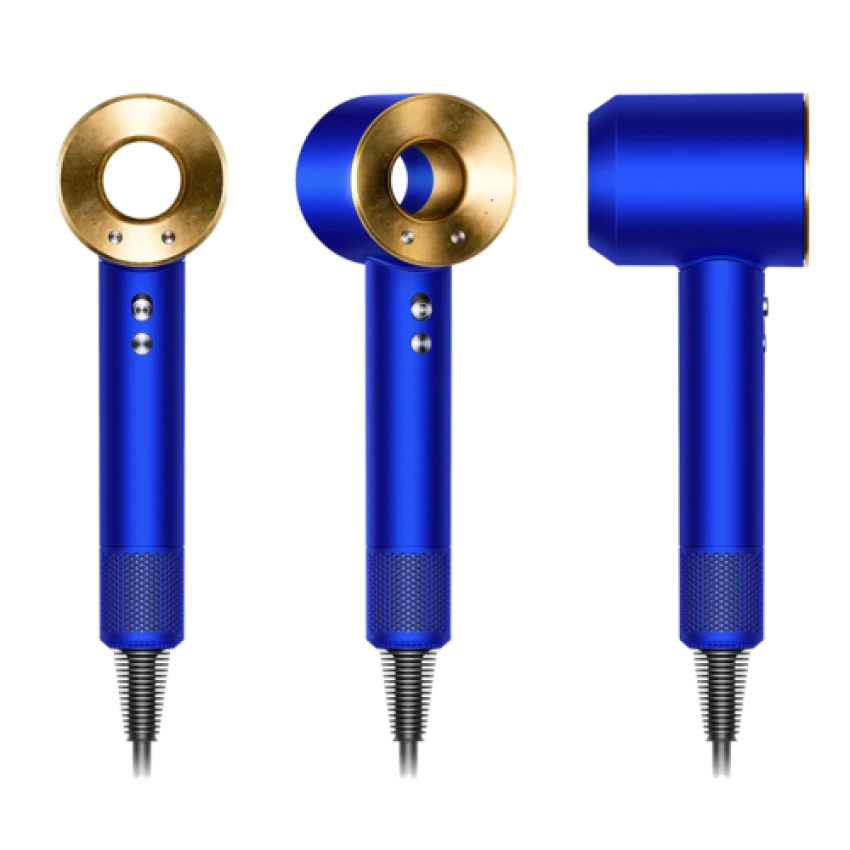 Фен Dyson HD07 Supersonic с чехлом синий/золото - 1