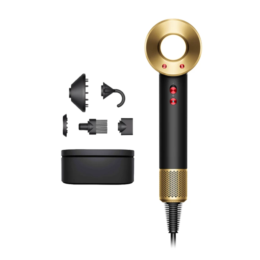 Фен Dyson HD07 Supersonic черный оникс/золото - 0