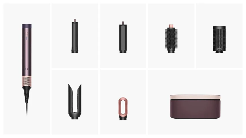 Стайлер Dyson Airwrap Straight+Wavy HS09 Co-anda 2x пурпурная яшма - video