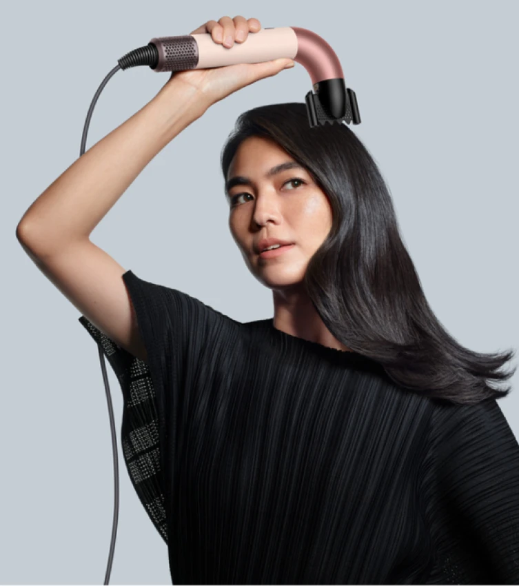 Фен Dyson HD17 Supersonic R Straight+Wavy бархатно‑красный/золото - 5