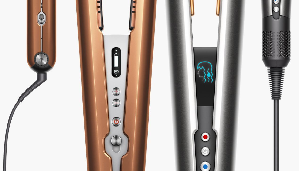 Dyson Corrale™ және Dyson Airstrait™ шаш түзеткіштерін салыстыру